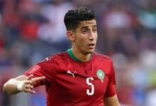 نايف أكرد مدافع المنتخب المغربي وأولمبيك مارسيليا