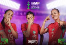 لاعبات المنتخب المغربي النسوي لبؤات الأطلس خلال إحدى المباريات