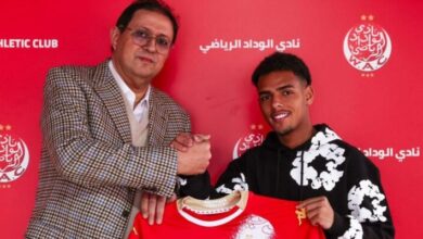المهاجم البوليفي موزيس بيانكاوا لاعب الوداد الرياضي