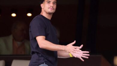 صهيب الدريوش لاعب أيندهوفن خلال مباراة