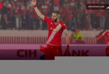 حكيم زياش بقميص الوداد البيضاوي يحيي الجماهير