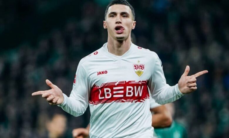بلال الخنوس لاعب شتوتغارت والمنتخب المغربي