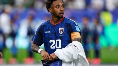 ريان مينديز لاعب منتخب الرأس الأخضر خلال مباراة