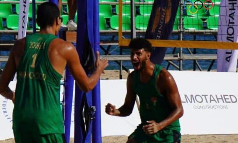 الثنائي المغربي زهير الكراوي وسفيان الغروتي بطلا إفريقيا للكرة الطائرة الشاطئية