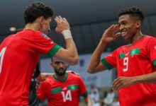 لاعبو المنتخب المغربي للفوتسال خلال معسكر تحضيري بأكادير