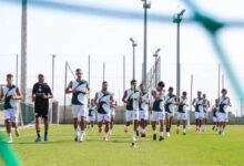 وفد الرجاء الرياضي خلال معسكره التحضيري بمدينة أكادير