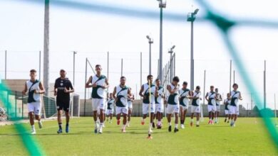 وفد الرجاء الرياضي خلال معسكره التحضيري بمدينة أكادير