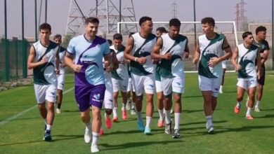لاعبو الرجاء الرياضي خلال المعسكر التحضيري بأكادير