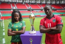 لاعبات منتخبي الكاميرون ومالاوي قبل نهائي كأس أمم إفريقيا للسيدات 2026