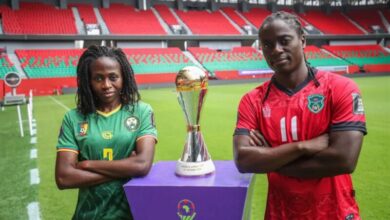لاعبات منتخبي الكاميرون ومالاوي قبل نهائي كأس أمم إفريقيا للسيدات 2026