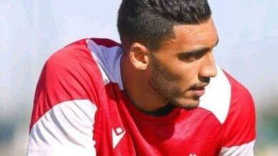 أيمن الديراني لاعب الوداد الرياضي خلال حصة تدريبية