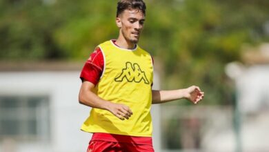 أسامة الزمراوي لاعب الوداد الرياضي خلال حصة تدريبية