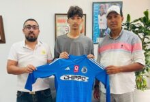 محمد أمين هلالي حارس مرمى المنتخب المغربي لأقل من 17 سنة مع أكاديمية شيبو