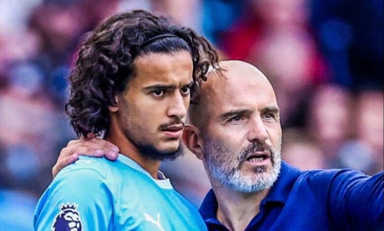 أيوب بوعدي لاعب مانشستر سيتي المغربي