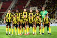 لاعبو المغرب الفاسي يحتفلون خلال مباراة رحيمو البوركينابي بعصبة أبطال إفريقيا