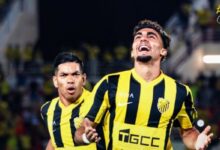 لاعبو المغرب الفاسي يحتفلون بعد الفوز على رحيمو في دوري أبطال إفريقيا