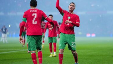 لاعبو المنتخب المغربي خلال التحضير لمواجهة الغابون في تصفيات كان 2027