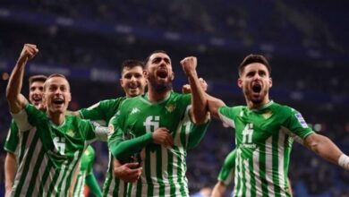 لقطة من مباراة ريال مدريد وريال بيتيس في الدوري الإسباني