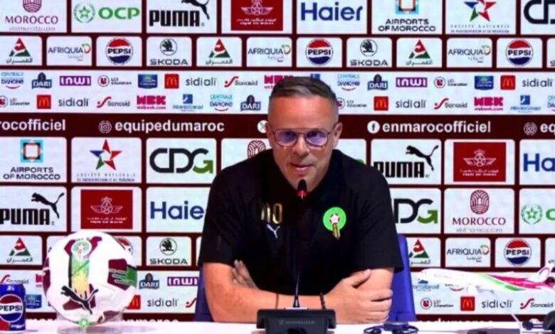 الناخب الوطني محمد وهبي يعلن قائمة المنتخب المغربي