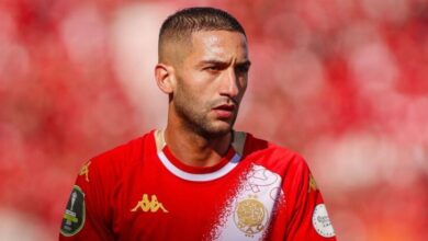 حكيم زياش خلال فترته مع نادي الوداد الرياضي