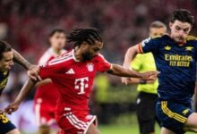 لقطة من مباراة بايرن ميونيخ وأرسنال في دوري أبطال أوروبا