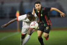 لقطة من مباراة الجيش الملكي وكورهوغو في كأس الكونفدرالية الإفريقية
