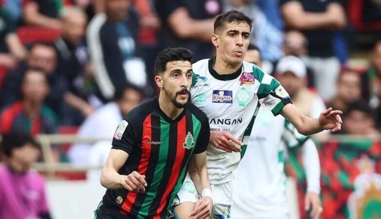 مباراة الجيش الملكي والرجاء الرياضي كلاسيكو البطولة الاحترافية