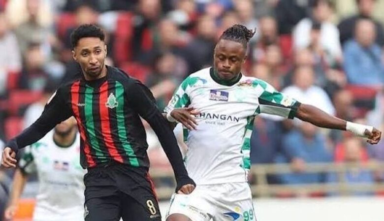 مباراة الجيش الملكي والرجاء الرياضي