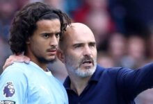 أيوب بوعدي لاعب مانشستر سيتي المغربي