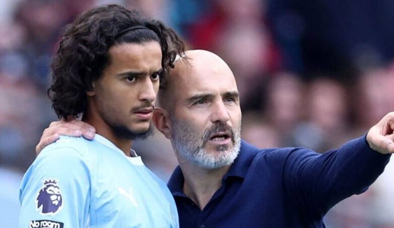 أيوب بوعدي لاعب مانشستر سيتي والمنتخب المغربي